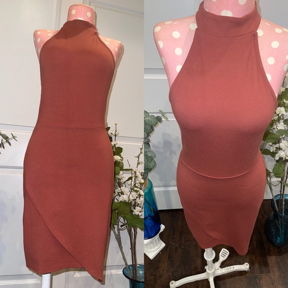 Halter Dress w/ Tulip style hemline.